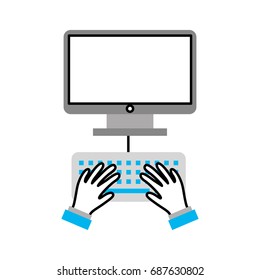 user with desktop isolated icon