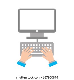 user with desktop isolated icon