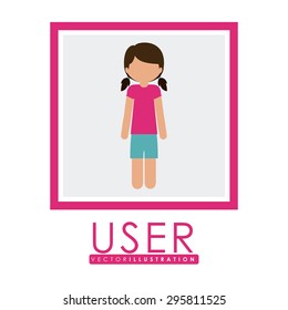 User digital design, vector illustration eps 10