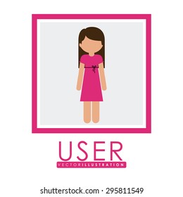 User digital design, vector illustration eps 10
