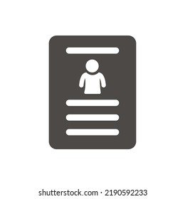 user document icon, job applicant, job description. vector design that is very suitable for banners, pamphlets, websites, apps, etc