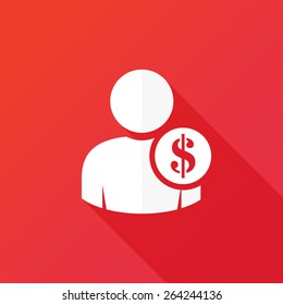 User dollar sign icon