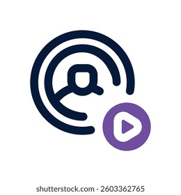user dual tone icon. Sleek and modern vector icon for websites, mobile apps, marketing materials, and corporate design. Fully scalable and ready to use.