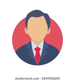 Icono de empleado de usuario. Icono para Web y App. Corporativa, Oficina, Gerente. Ilustración de stock