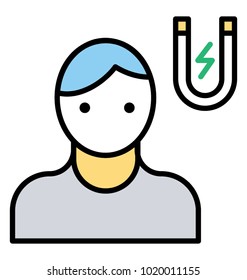User engagement, customer attraction, line icon