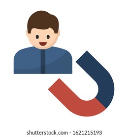 User Engagement flat color vector icon