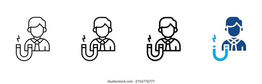 User Engagement Icon Different Style Outline Collection Set Vector Illustration
