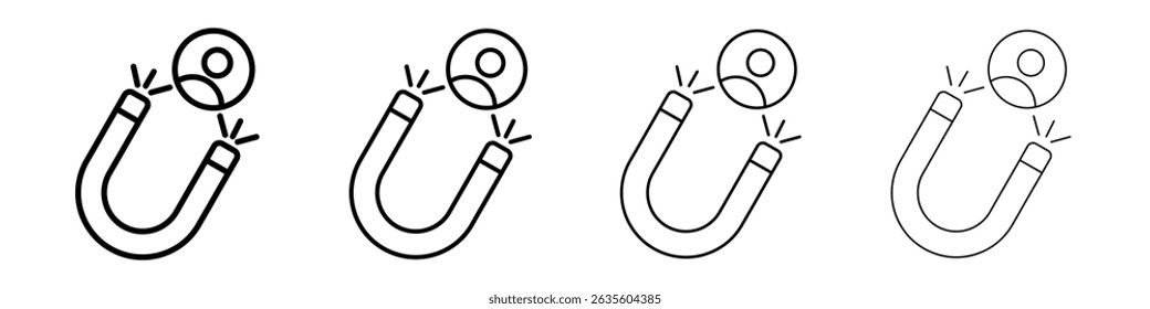 User Engagement icon Flat illustration sign
