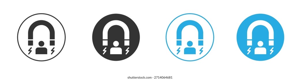 User engagement icon. Graphic icon design template