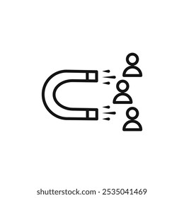 User Engagement icon Isolated flat vector in outline