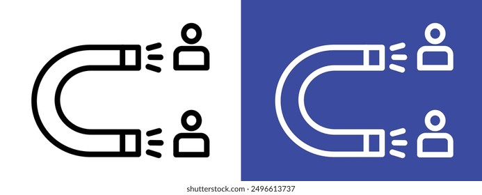 User Engagement icon logo sign set vector outline