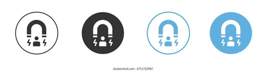 User engagement icon Logo Template Design set