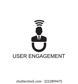 user engagement icon , marketing icon