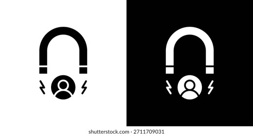User engagement icon Set collection. Vector silhouette.