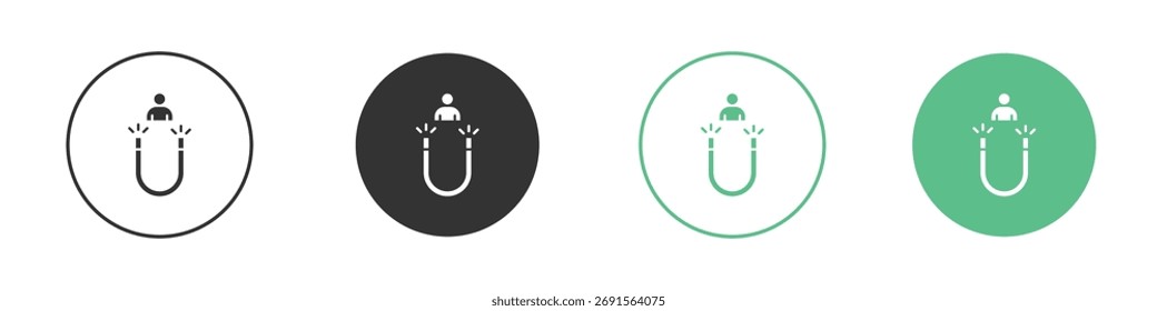 Conjunto de iconos de participación del usuario. para concepto móvil y Diseño web.
