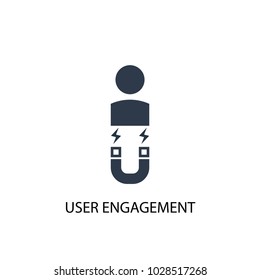 User Engagement icon. Simple element illustration. User Engagement symbol design from Social Media Marketing collection. Can be used in web and mobile.