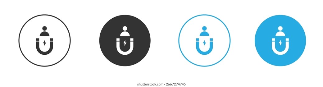 Symbol für Benutzereinbindung, einfacher flacher Stil, Illustration, Piktogramm-Vorlage für Logo-Zeichen, für ui oder ux.