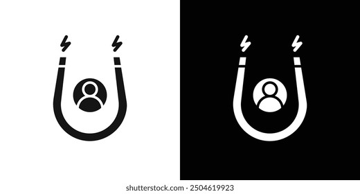 User Engagement icon Symbol mark in filled style