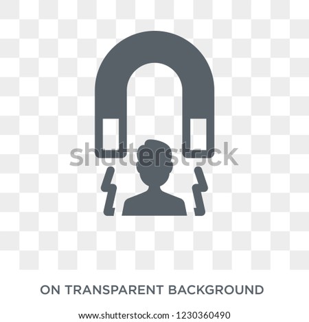 user engagement icon. Trendy flat vector user engagement icon on transparent background from General collection. 