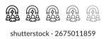 User engagement icon Vector Art Illustration