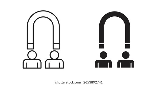 Ilustración vectorial de icono de compromiso del usuario sobre un fondo transparente.