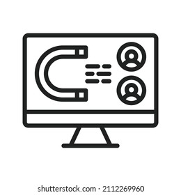 Benutzerdefiniertes Engagement, Vektorbild. Kann auch für körperliche Fitness eingesetzt werden. Geeignet für mobile Apps, Web-Apps und Printmedien.