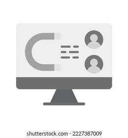 Imagen vectorial del icono de compromiso de usuario. También se puede utilizar para el marketing digital. Adecuado para aplicaciones móviles, aplicaciones web y medios impresos.