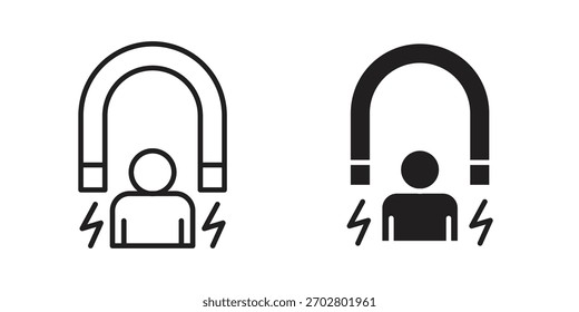 Elemento de diseño aislado de Vector de icono de compromiso de usuario. EPS10