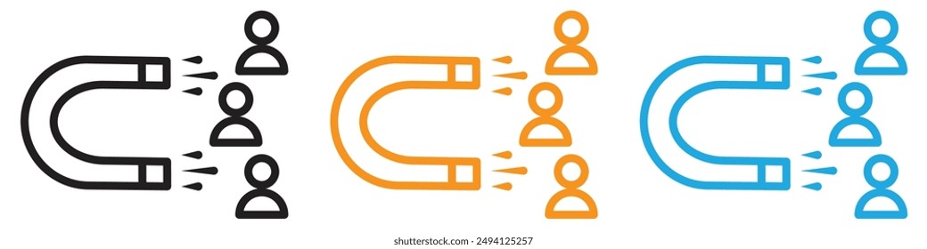 User Engagement icon vector logo set collection for web app ui