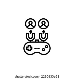 Icono de Compromiso de usuario en vector. Logotipo