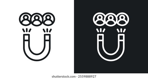 User engagement icons. vector set in black colors