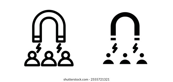 User engagement icons for web ui designs