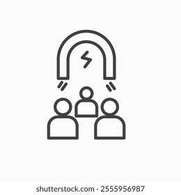 User engagement isolated icon. vector illustration.