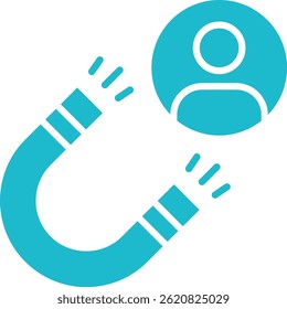 Vektorsymbol "Benutzerengagement". Kann für Druck-, Mobil- und Web-Anwendungen verwendet werden.