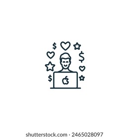 User Expectations icon. Monochrome simple User Behavior icon for templates, web design and infographics