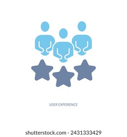 user experience concept line icon. Simple element illustration. user experience concept outline symbol design.