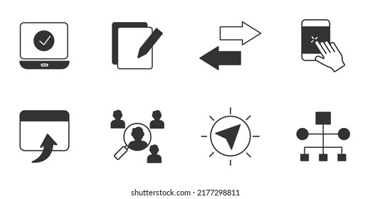 user experience design icons set . user experience design pack symbol vector elements for infographic web