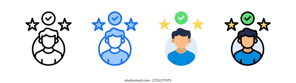 Conjunto de Colección de iconos de experiencia de usuario Estilo múltiple