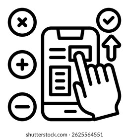 User Experience Icon Element For Design