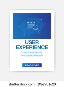 USER EXPERIENCE ICON INFOGRAPHIC