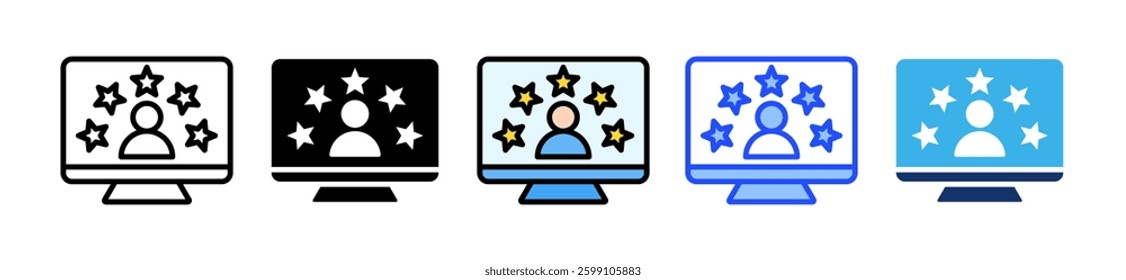 User Experience Icon Set With Multiple Style Collection