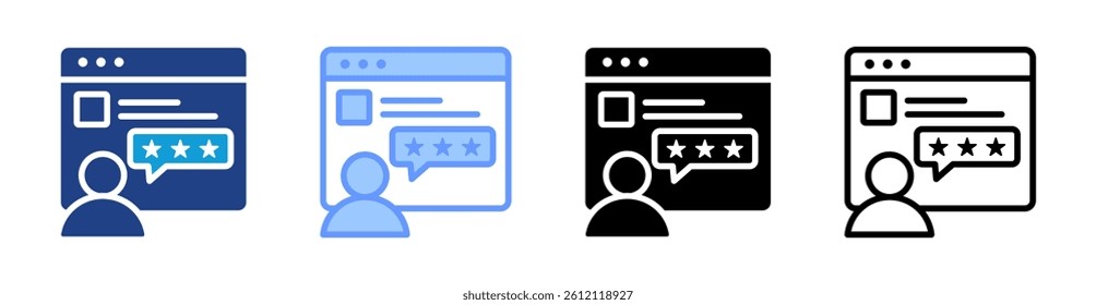 User Experience icon set multiple style collection