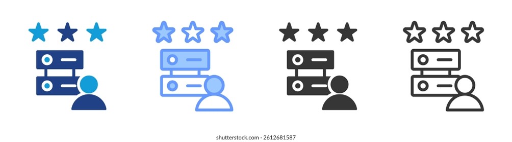 User experience icon set multiple style collection
