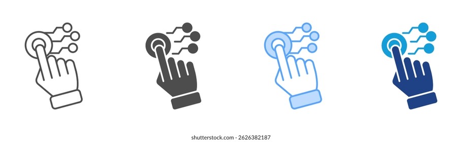 User Experience Icon Set Multiple Style Collection