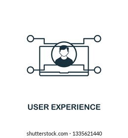 User Experience icon. Thin outline style design from design ui and ux icons collection. Creative User Experience icon for web design, apps, software, print usage