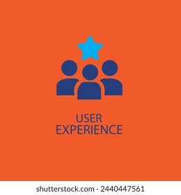 user experience icon. user experience vector symbol. Linear style sign for mobile concept and web design. user experience symbol illustration