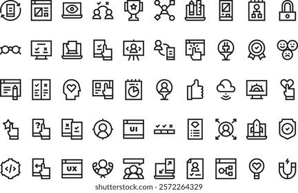 User experience icons High-Quality Vector Icons Collection with Editable Stroke. Ideal for Professional and Creative Projects.