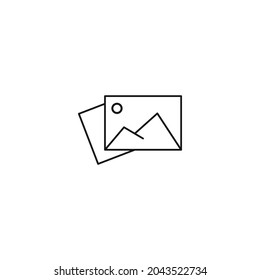 user experience image gallery icon vector
