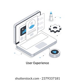 User Experience isometric stock illustration. EPS File
