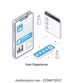 User Experience isometric stock illustration Eps 10 File